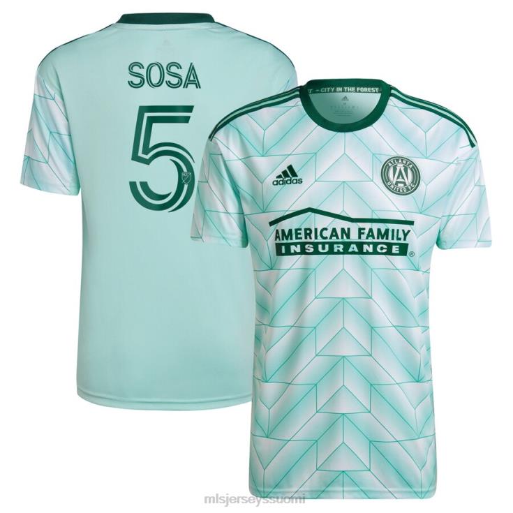 MLS Jerseys paita FDFTZ1335 lapset atlanta united fc santiago sosa adidas mint 2022 the forest kit replica player paita