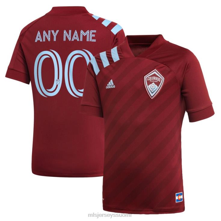 MLS Jerseys paita FDFTZ933 lapset colorado rapids adidas burgundy 2021 ensisijainen replika mukautettu trikoo