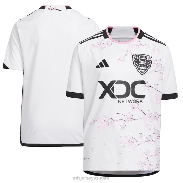 MLS Jerseys paita FDFTZ62 lapset DC. United Adidas White 2023 kirsikankukkasarjan replica jersey