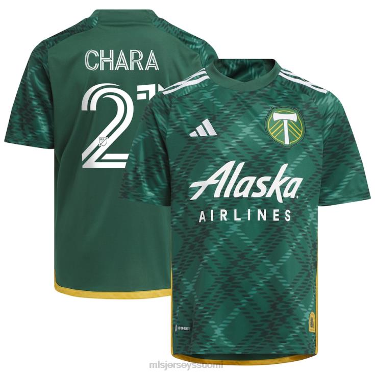 MLS Jerseys paita FDFTZ733 lapset portland timbers diego chara adidas green 2023 portland ruudullinen pakki replica jersey