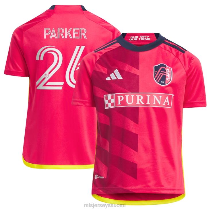 MLS Jerseys paita FDFTZ201 lapset st. louis city sc tim parker adidas red 2023 the spirit kit replica jersey