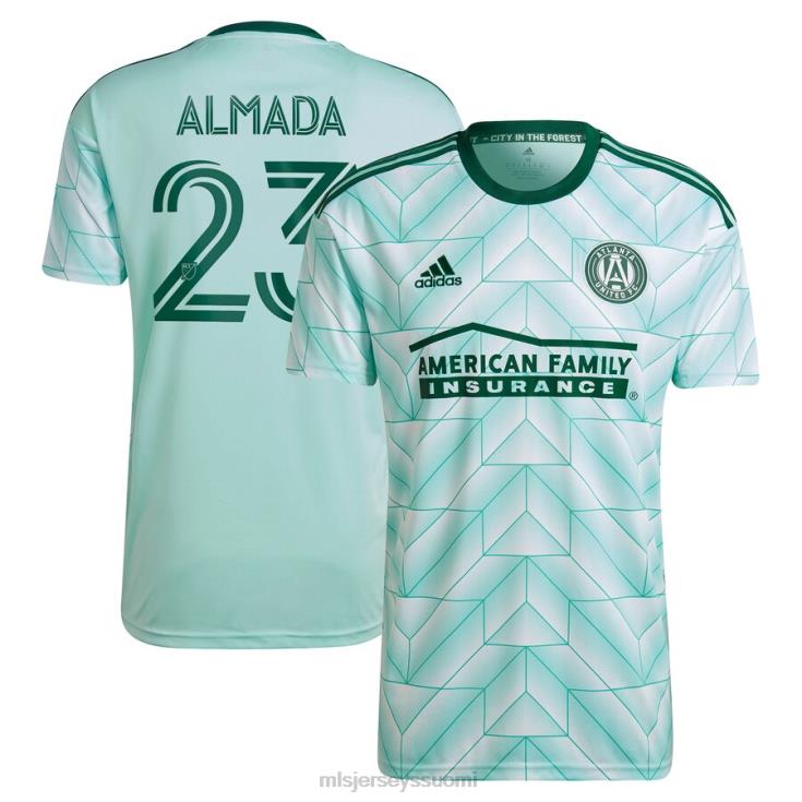 MLS Jerseys paita FDFTZ127 miehet atlanta united fc thiago almada adidas mint 2023 the forest kit replica player jersey