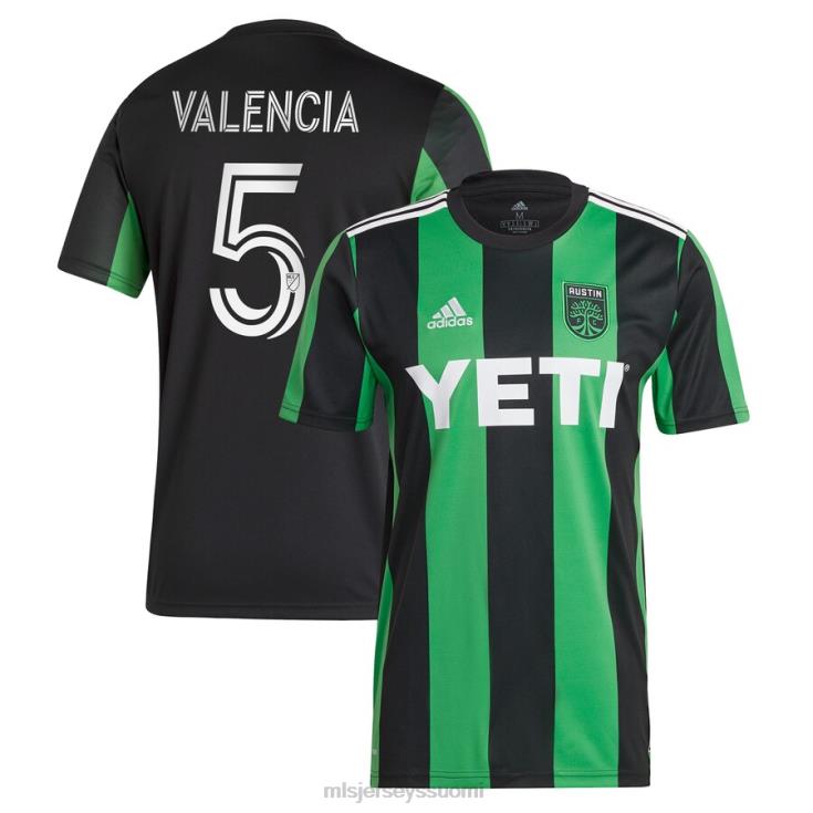 MLS Jerseys paita FDFTZ1295 miehet austin fc jhojan valencia adidas musta 2021 ensisijainen replika pelaajapaita