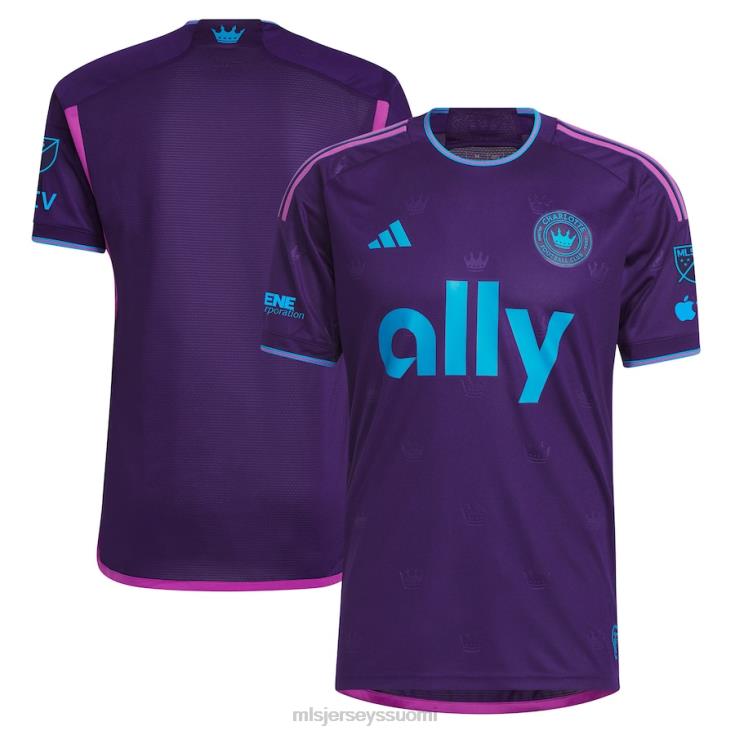 MLS Jerseys paita FDFTZ9 miehet charlotte fc adidas purple 2023 kruununjalokivisarja aito jersey