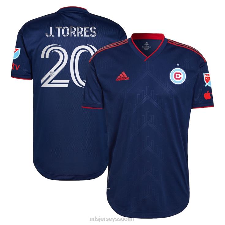 MLS Jerseys paita FDFTZ1339 miehet chicago fire jairo torres adidas blue 2023 vesitornisarja aito pelaajapaita
