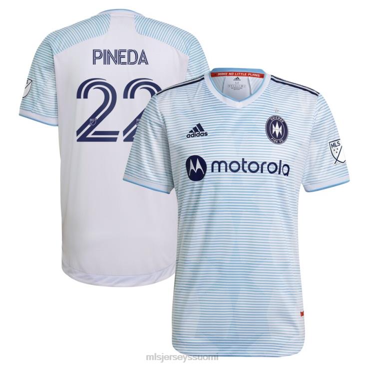 MLS Jerseys paita FDFTZ1247 miehet chicago fire mauricio pineda adidas valkoinen 2021 toissijainen autenttinen pelaajapaita