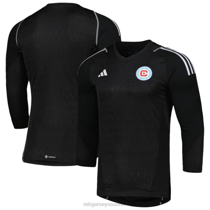 MLS Jerseys paita FDFTZ718 miehet chicago fire adidas musta 2023 maalivahti pitkähihainen replica paita