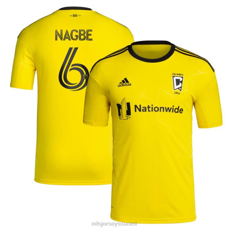 MLS Jerseys paita FDFTZ1243 miehet columbus crew darlington nagbe adidas yellow 2022 gold standard kit replika player jersey