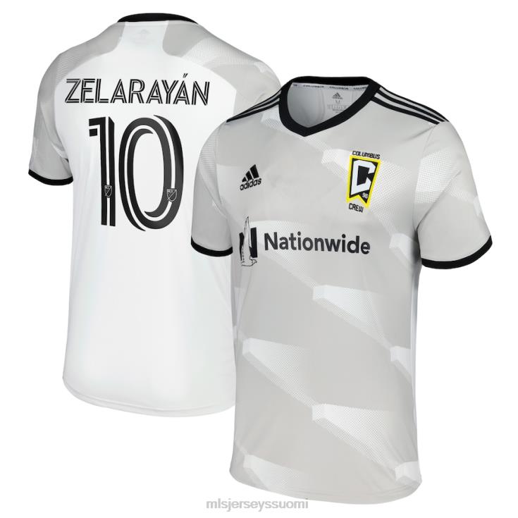 MLS Jerseys paita FDFTZ462 miehet columbus crew lucas zelarayan adidas valkoinen 2022 kultastandardi replika pelaajapaita