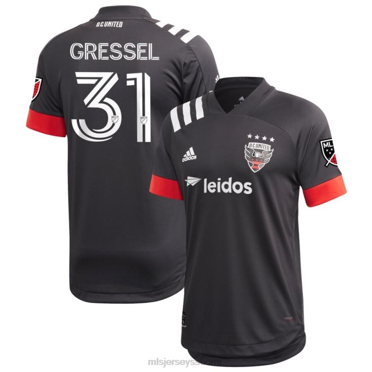 MLS Jerseys paita FDFTZ1342 miehet DC. yhdistynyt julian gressel adidas musta 2020 ensisijainen autenttinen jersey