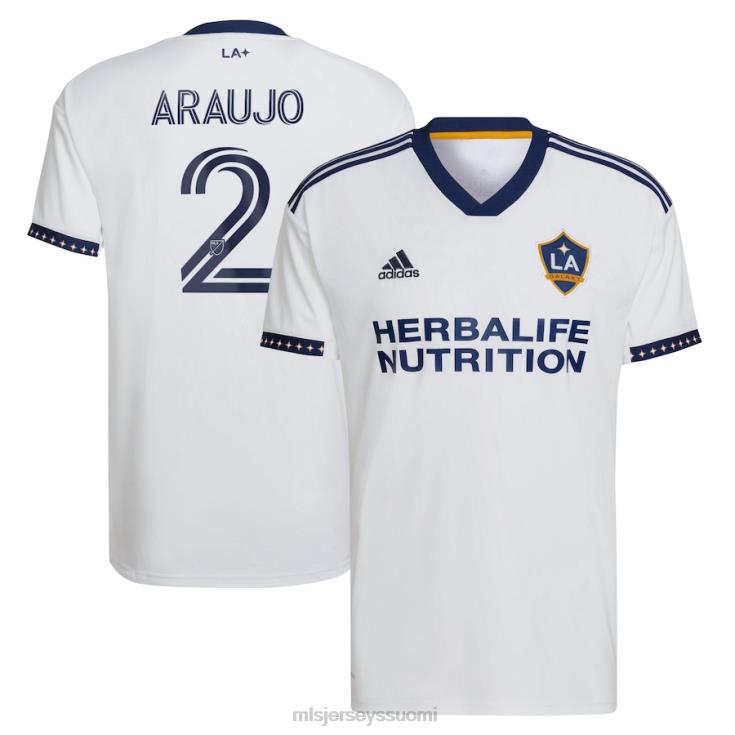 MLS Jerseys paita FDFTZ1222 miehet la galaxy julian araujo adidas valkoinen 2022 kaupunki unelmien kit replika pelaaja paita