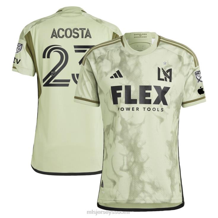 MLS Jerseys paita FDFTZ882 miehet lafc kellyn acosta adidas green 2023 smokescreen autenttinen pelaajapaita