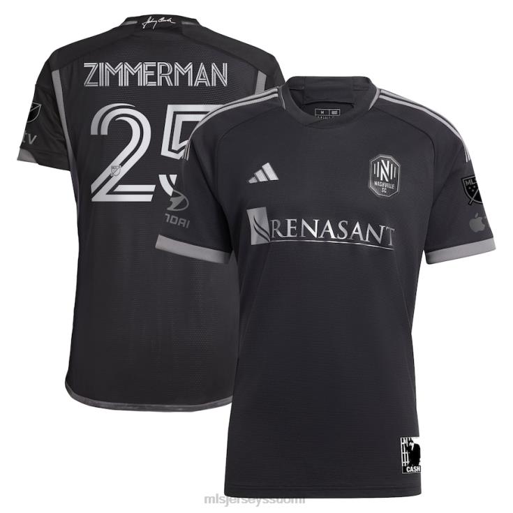 MLS Jerseys paita FDFTZ506 miehet nashville sc walker zimmerman adidas musta 2023 mies mustassa sarjassa aito pelaajapaita