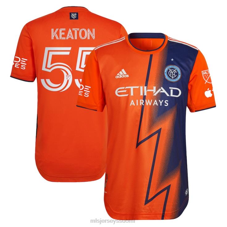 MLS Jerseys paita FDFTZ1075 miehet new york city fc keaton parks adidas orange 2023 the volt kit autenttinen pelaajapaita