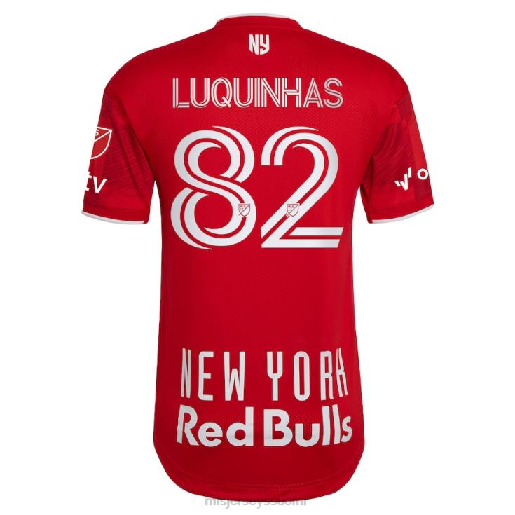 MLS Jerseys paita FDFTZ950 miehet new york red bulls luquinhas adidas red 2023 1ritmo autenttinen pelaajapaita