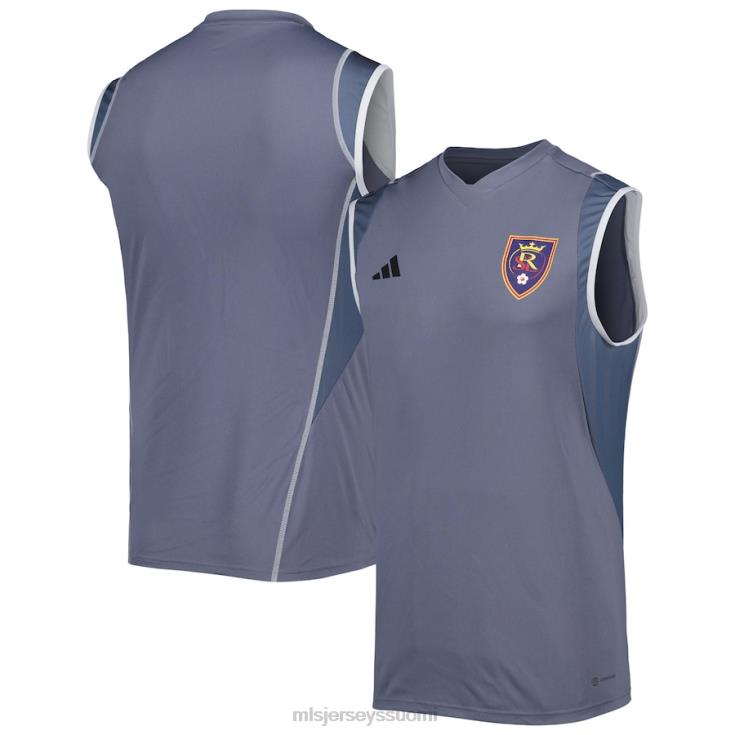 MLS Jerseys paita FDFTZ979 miehet todellinen salt lake adidas harmaa 2023 hihaton harjoituspaita
