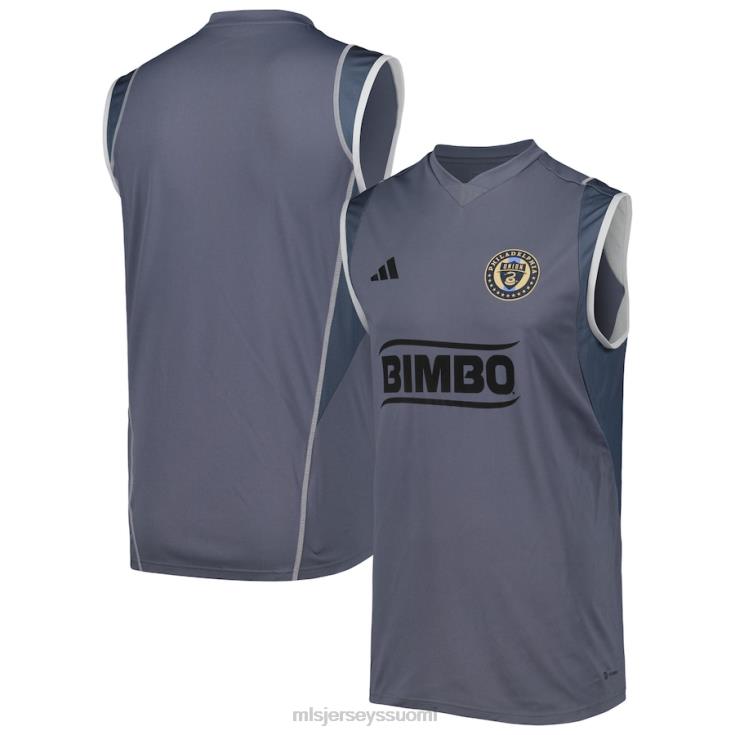 MLS Jerseys paita FDFTZ464 miehet philadelphia union adidas grey 2023 hihaton harjoituspaita kentällä