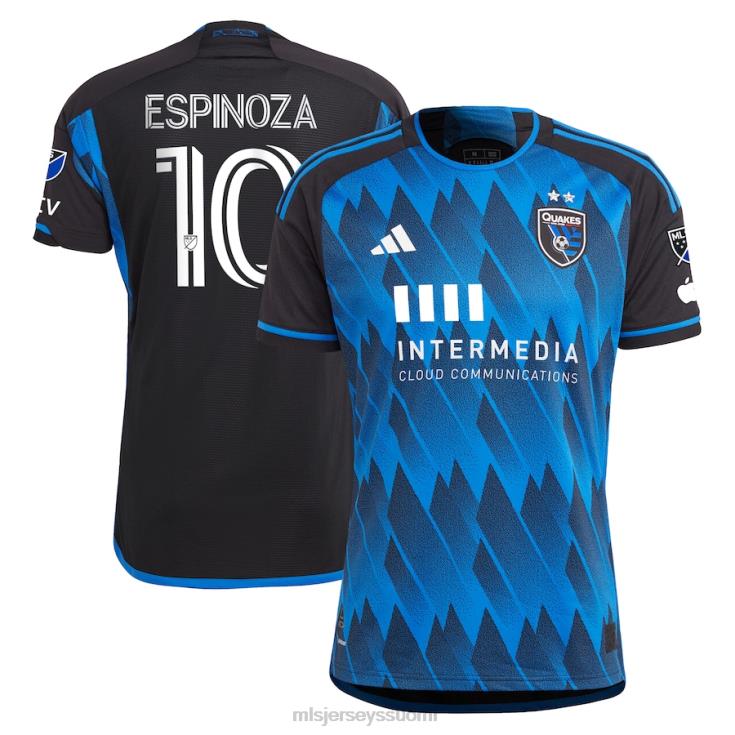 MLS Jerseys paita FDFTZ959 miehet san jose maanjäristykset cristian espinoza adidas sininen 2023 aktiivinen vikapaita aito jersey