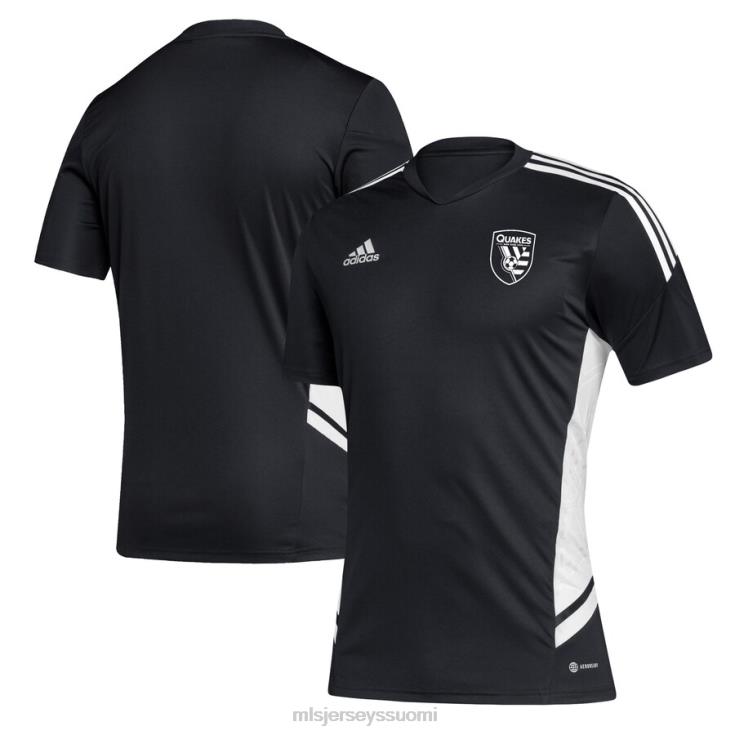 MLS Jerseys paita FDFTZ1411 miehet san jose earthquakes adidas musta/valkoinen jalkapalloharjoituspaita