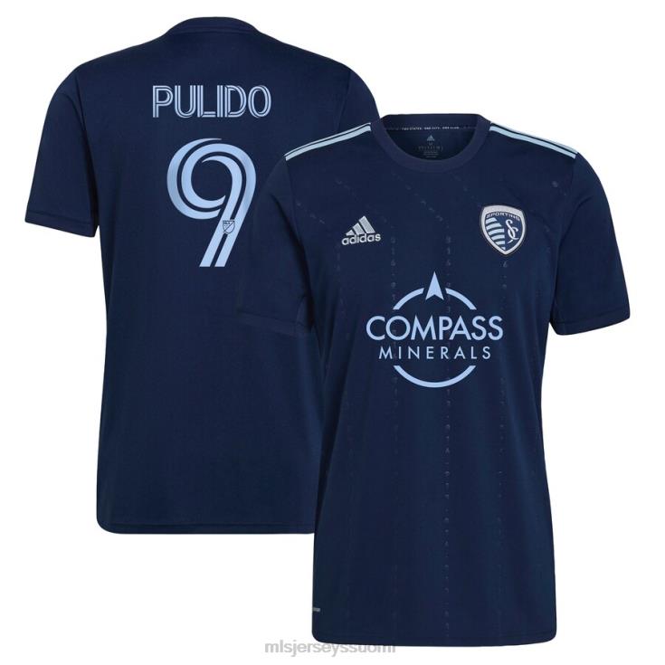 MLS Jerseys paita FDFTZ1073 miehet urheilu kansas city alan pulido adidas blue 2023 state line 3.0 replica player paita