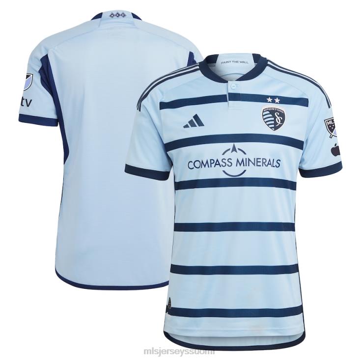 MLS Jerseys paita FDFTZ219 miehet urheilu kansas city adidas vaaleansininen 2023 vanteet 4.0 autenttinen jersey
