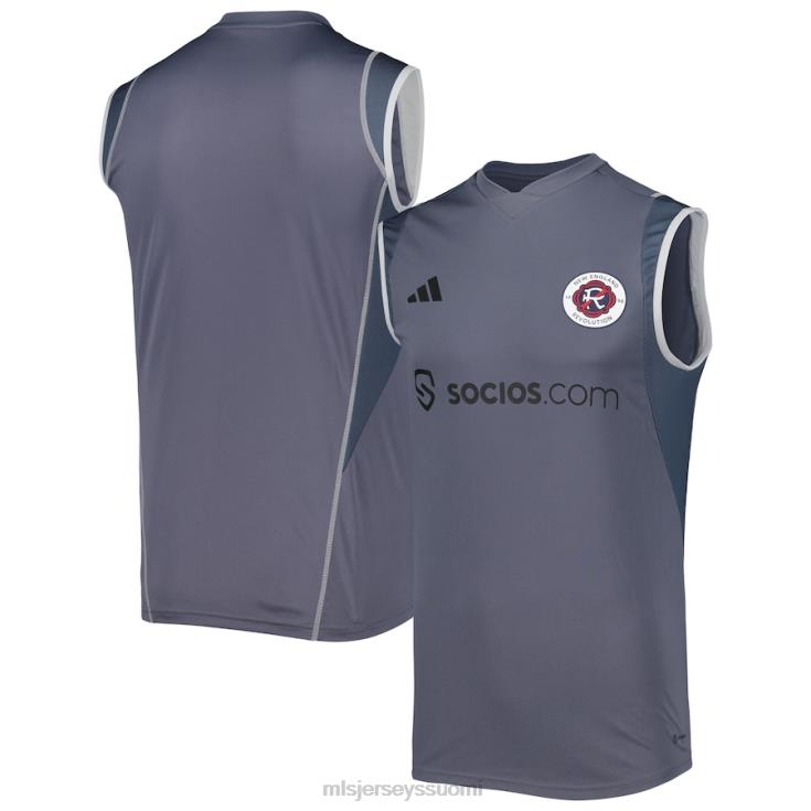 MLS Jerseys paita FDFTZ573 miehet uuden englannin vallankumouksen adidas harmaa 2023 hihaton harjoituspaita