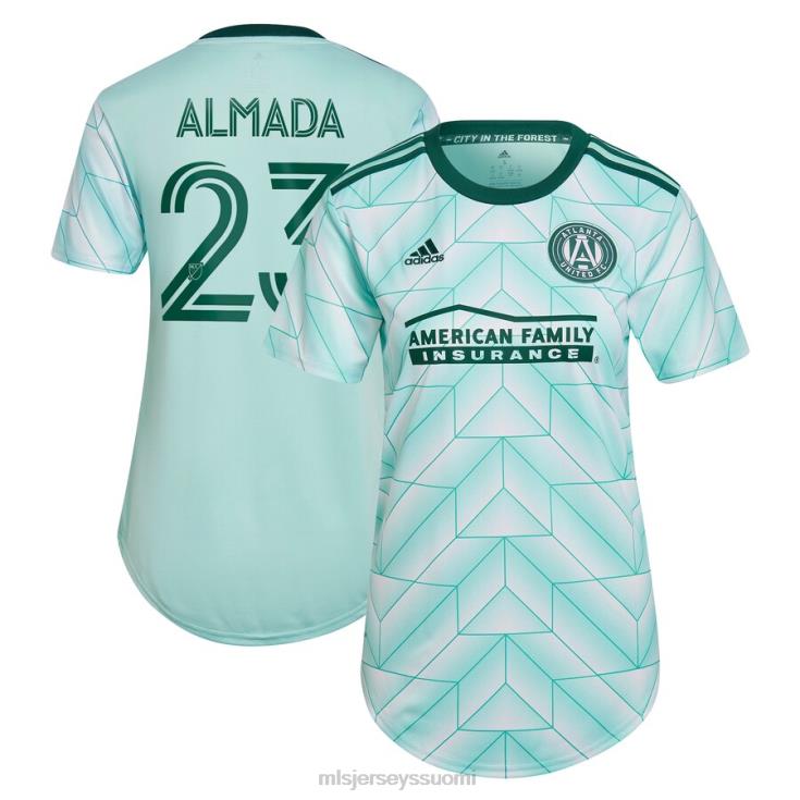 MLS Jerseys paita FDFTZ741 naiset atlanta united fc thiago almada adidas mint 2023 the forest kit replica player jersey