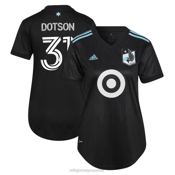 MLS Jerseys paita FDFTZ1388 naiset minnesota united fc hassani dotson adidas musta 2022 minnesota night kit replica player paita