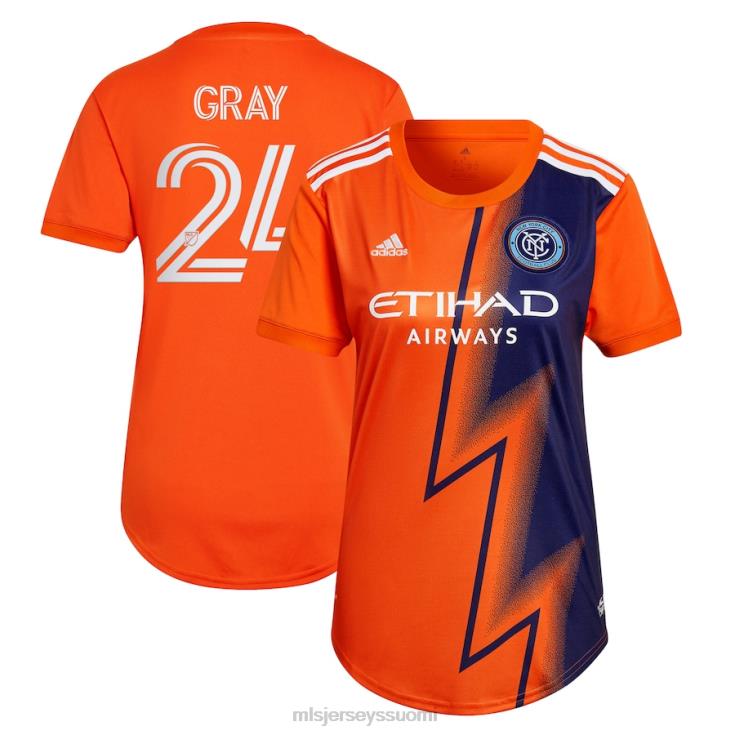 MLS Jerseys paita FDFTZ1228 naiset new york city fc tayvon harmaa adidas orange 2022 the volt kit replica player jersey