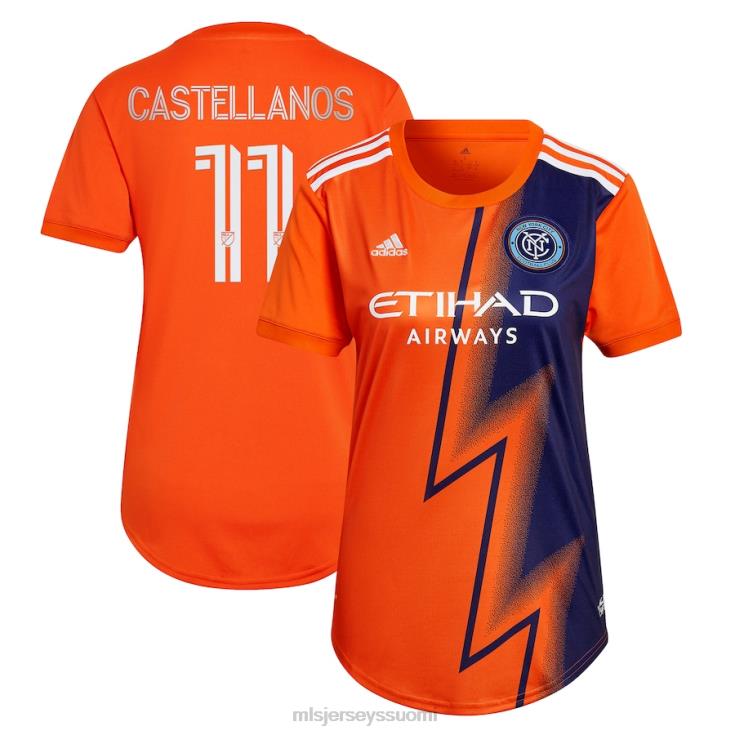 MLS Jerseys paita FDFTZ1227 naiset new york city fc valentin castellanos adidas orange 2022 the volt kit replica player jersey