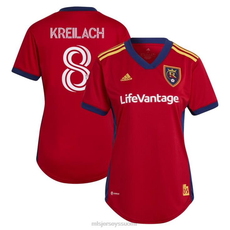 MLS Jerseys paita FDFTZ1264 naiset todellinen suolajärvi damir kreilach adidas punainen 2022 the believe kit replica player paita